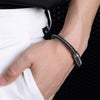 Bracelet inox tressé fermoir magnétique-Bracelets-Urban Corner