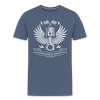 T-shirt Homme Chevaliers du Piston - bleu chiné