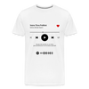 T-shirt Media Player Blanc - blanc