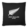 Coussin et housse de 45 x 45 cm New Zealand Rugby - noir