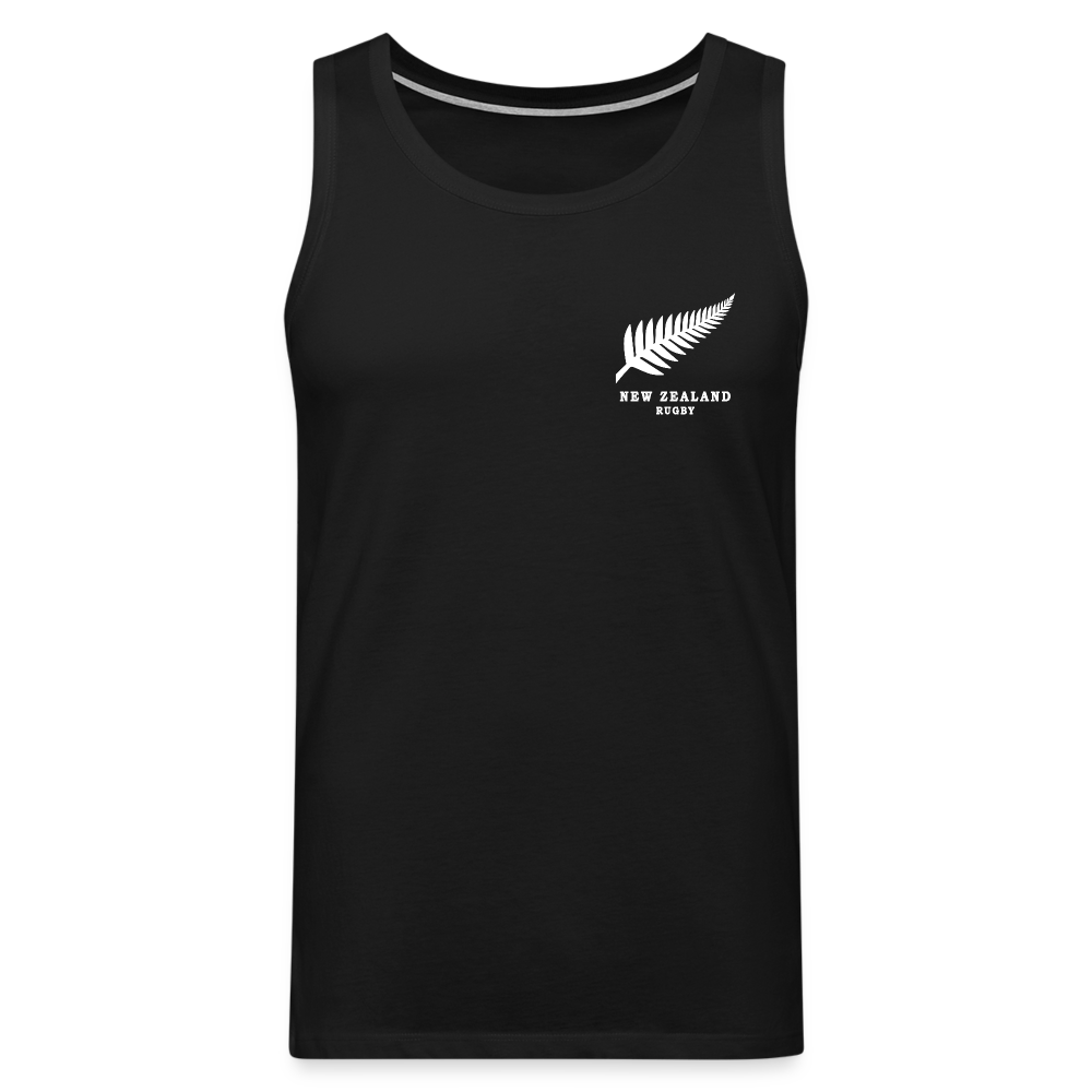Débardeur Rugby Nouvelle-Zélande - Maillot Fan All Blacks Avec écusson Et Drapeau (cadeau Supporter Rugby)