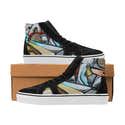 Chaussures De Basket Hommes Montantes à Motif Graffiti - Tendance Sport, Semelle Antidérapante, Confort Respirant - 5