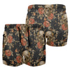 maillot-skull roses Men's Beach Shorts (Model L70)-Summer Shorts-Urban Corner