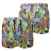 maillot-Graffiti Sealife Men's Beach Shorts (Model L70)-Summer Shorts-Urban Corner