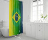 Rideau de douche drapeau du brésil - Maison et jardin > Accessoires de salle de bain > Rideaux de douche - Urban Corner