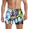 maillot-Graffiti Monster Men's Beach Shorts (Model L70)-Summer Shorts-Urban Corner