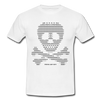 T-shirt Homme Skull Code Petya - blanc