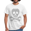 T-shirt Homme Skull Code Petya - blanc