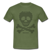 T-shirt Homme Skull Code Petya - vert militaire