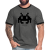 T-shirt contrasté Invader - anthracite/noir