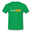 T-shirt Homme Listen Techno - vert