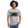 T-shirt American Muscle Car - gris chiné