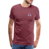 T-shirt Homme Coachella - rouge bordeaux chiné