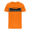 T-shirt Nice People Listen To Techno - orange