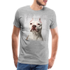 T-shirt Pitbull - gris chiné