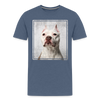 T-shirt Pitbull - bleu chiné