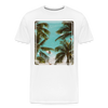 T-shirt The Beach - blanc
