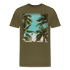 T-shirt The Beach - kaki