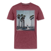 T-shirt Skate Park - rouge bordeaux chiné