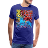 T-shirt Graffiti Robot - bleu roi