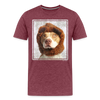 T-shirt Pitbull Fashion - rouge bordeaux chiné