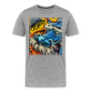T-shirt Graffiti Dragon - gris chiné