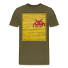 T-shirt Invader Pixel Art - kaki
