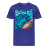 T-shirt Graffiti Marseille - bleu roi