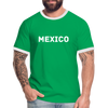 T-shirt homme à bords contrastés Mexico - vert/blanc