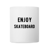 Mug Enjoy Skateboard - blanc