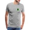 T-shirt Homme Biker Born To Ride Green Edition - gris chiné