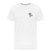 T-shirt Premium Homme Skull Ha Ha Ha - blanc